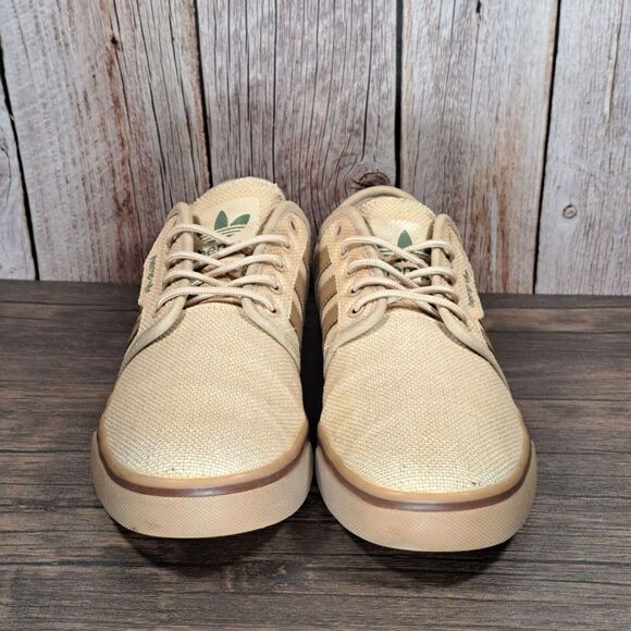 Adidas Seeley Hemp G98087 Tan Brown Lace Up Sneaker Men\'s Size 8 (GUC) main image 9